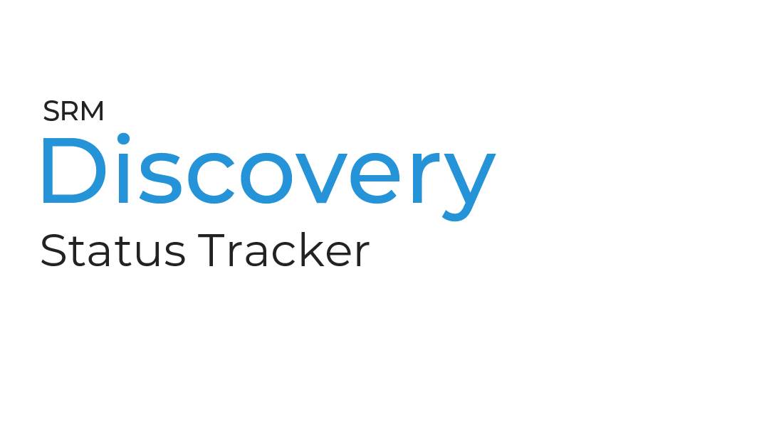 Introducing SRM Discovery Status Tracker
