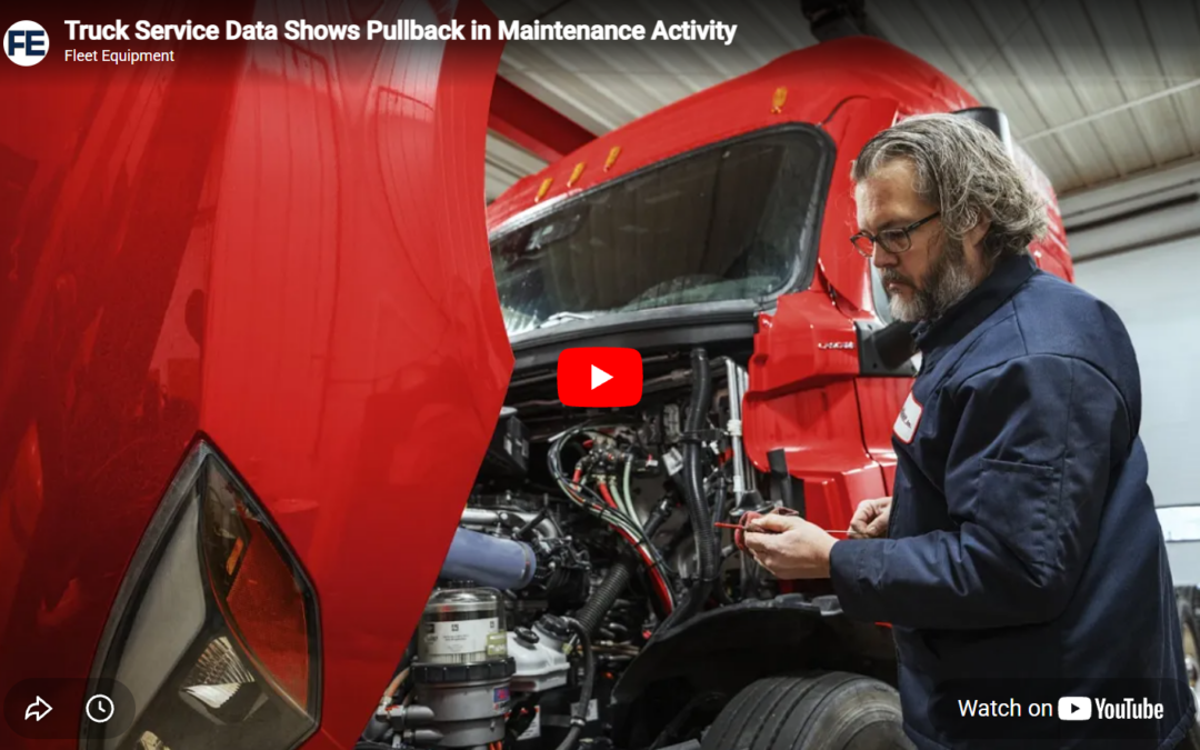 Truck Service Data Shows Pullback in Maintenance Activity